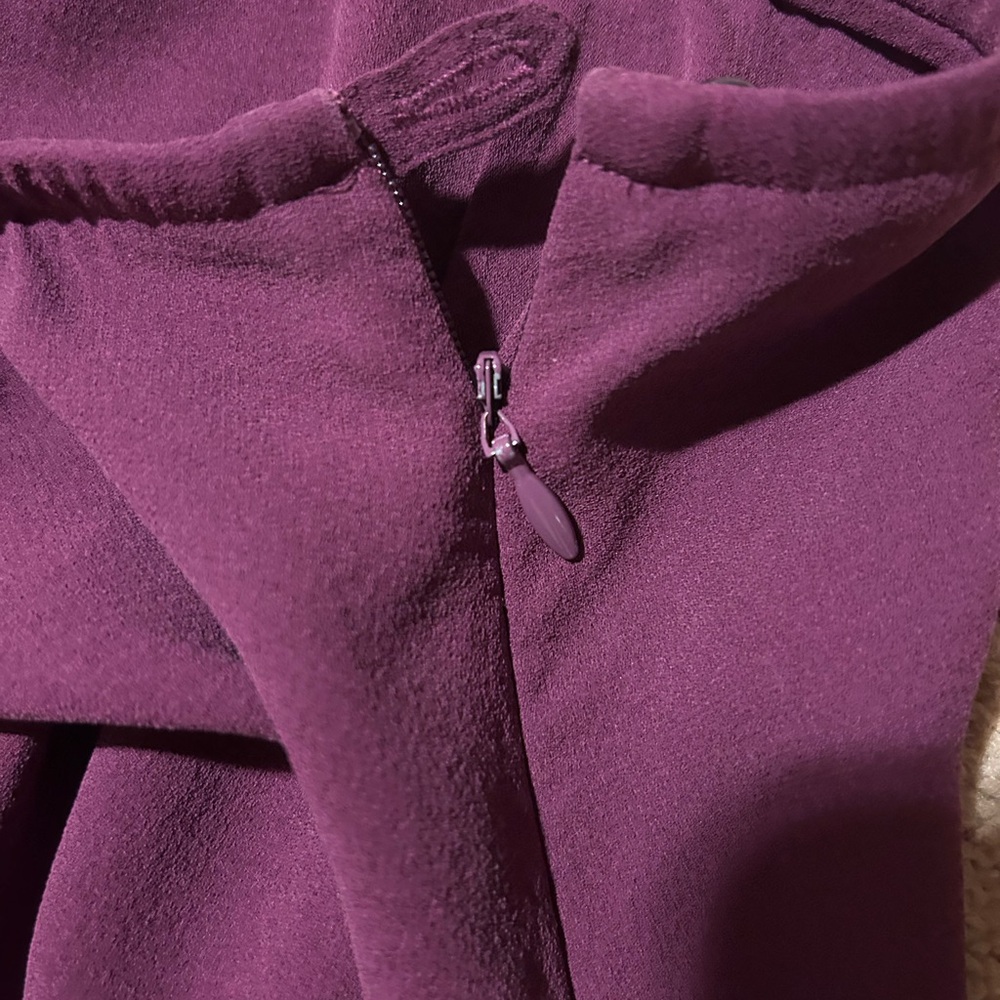 Eileen Fisher Purple Midi Asymmetrical A-Line Skirt - Picture 2 of 7
